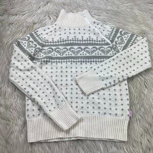Roxy Short Cake Mock Neck Fair Isle Sweater